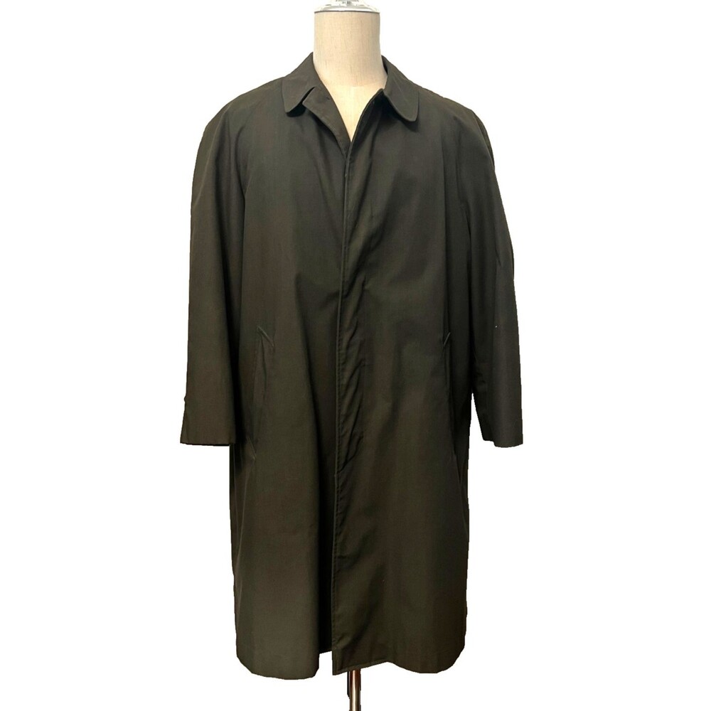 Vtg 60s Towncraft Penneys Trench Coat Men's 40L Army Green ZePel Water Repellent